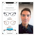 Finding the right glasses via face scan on iPhone